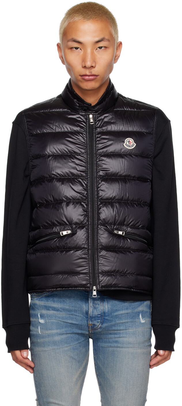 

Черный пуховый жилет Gui Moncler