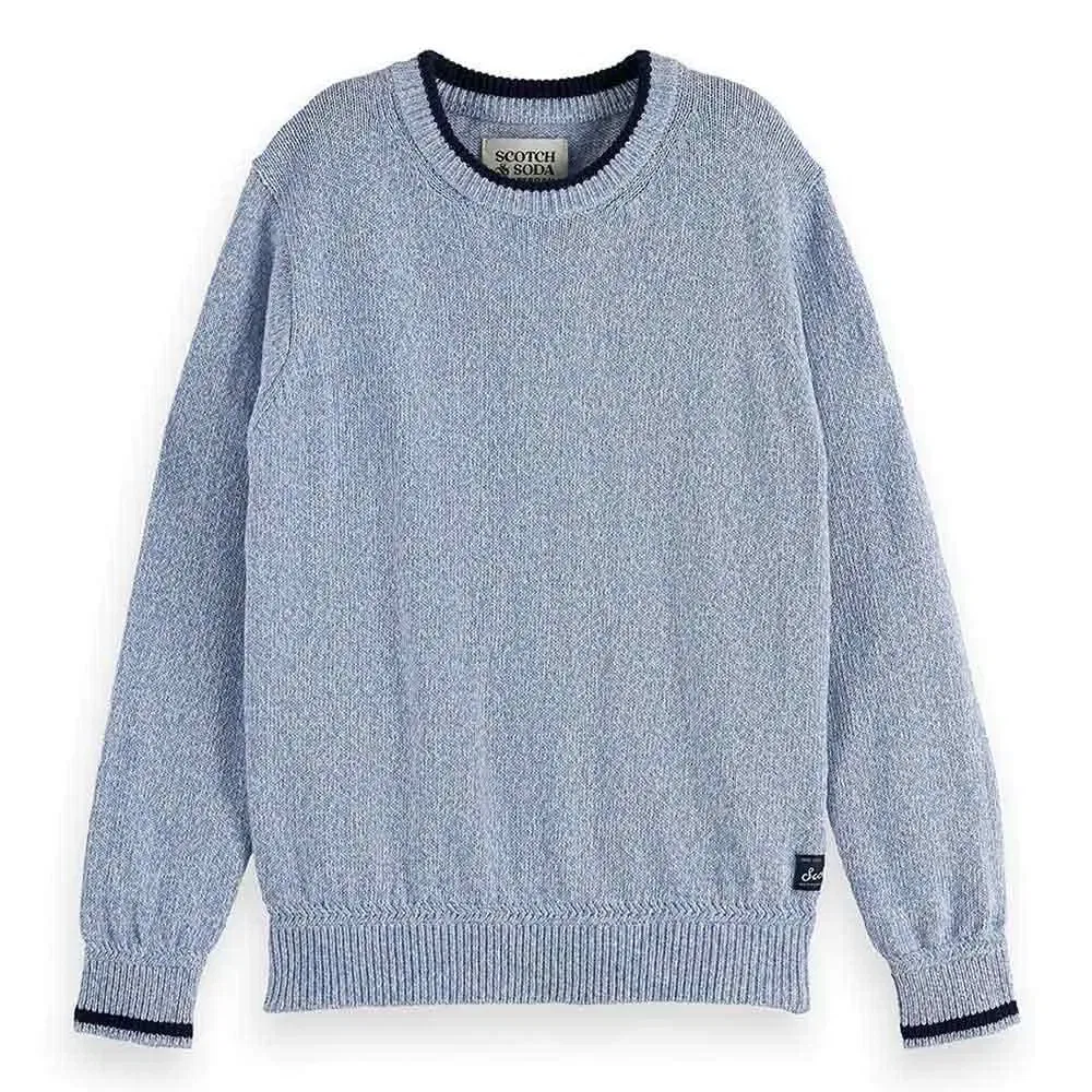 Свитер меланжевый Regular Fit Scotch & Soda, серый