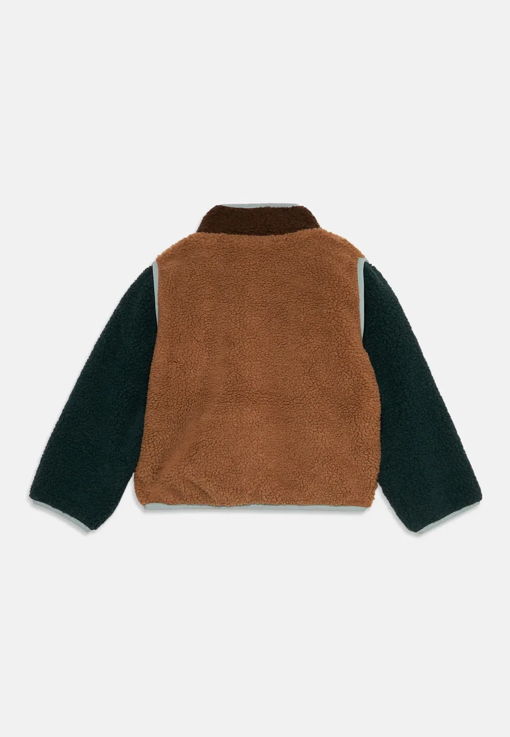 Куртка Block унисекс - флисовая куртка Tinycottons, Light Brown — фото 2