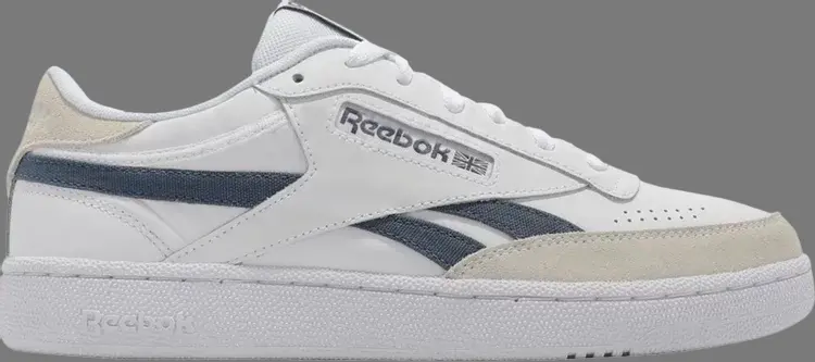 

Кроссовки club c revenge 'white brave blue' Reebok, белый
