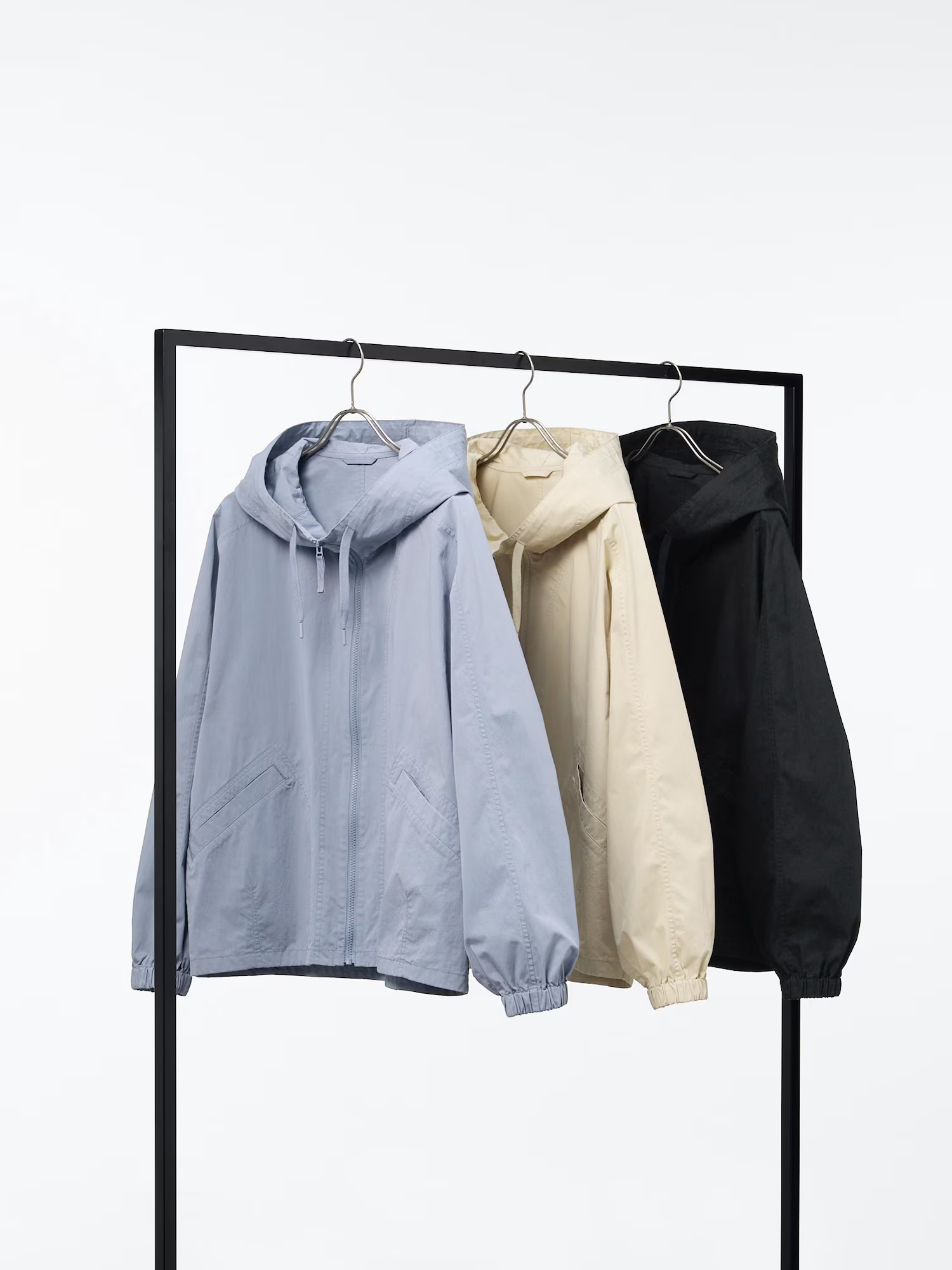 Ветровка с капюшоном Uniqlo Unisex, 30 светло-бежевый — фото 3
