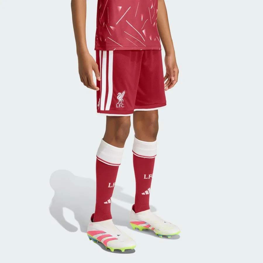 Детские шорты с принтом Liverpool FC 26/27 Home adidas, Красный