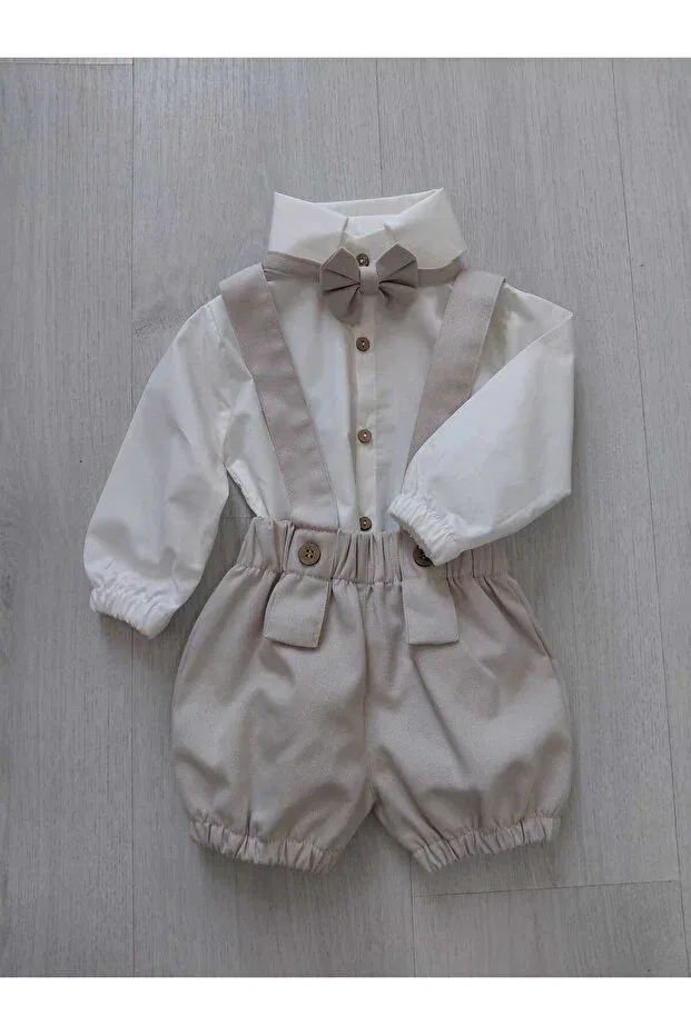 Детский комбинезон для мальчиков хлопковый Ykr Design, Beige