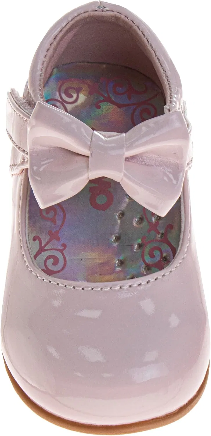 Детские туфли Мэри Джейн для девочек с бантом Josmo, Blush Patent — фото 2