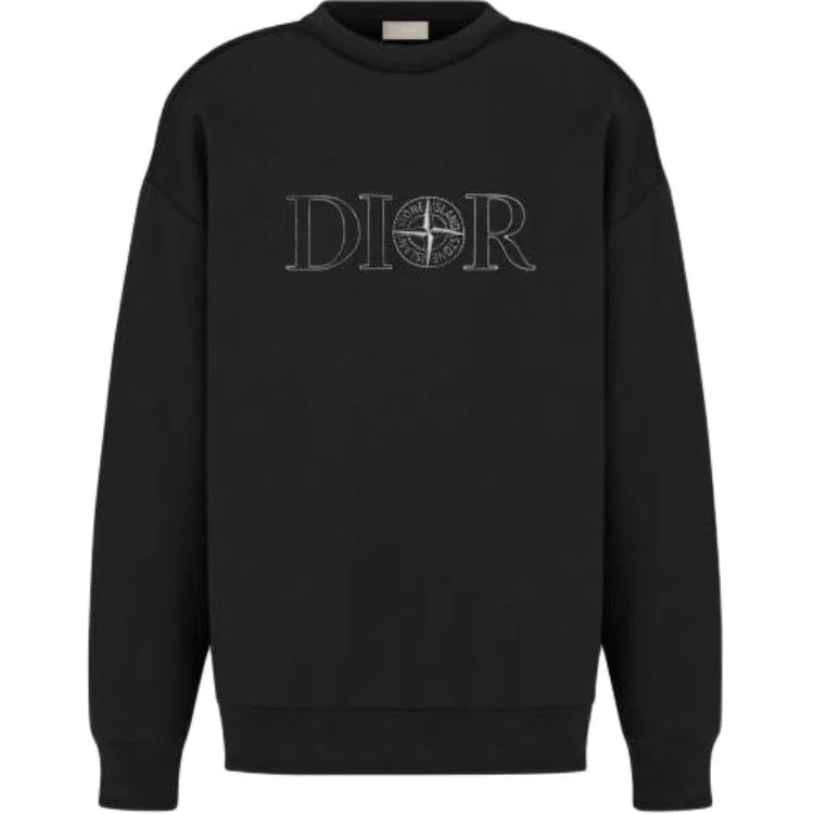 Мужской свитшот с принтом X Stone Island DIOR, Black