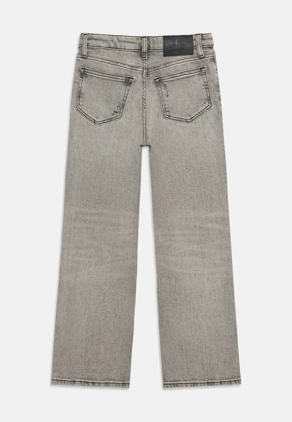 Джинсы унисекс прямого кроя в стиле скейтбордистов Calvin Klein Jeans, Stone Grey Wash — фото 2