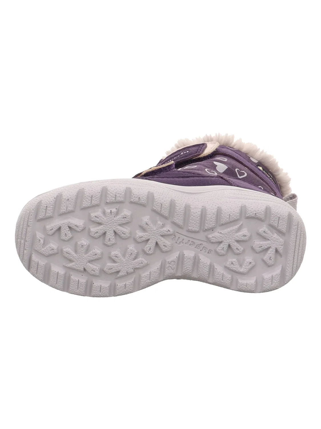 Детские снежные ботинки для девочек на липучке Crystal Warm Superfit, Purple 8520 — фото 4