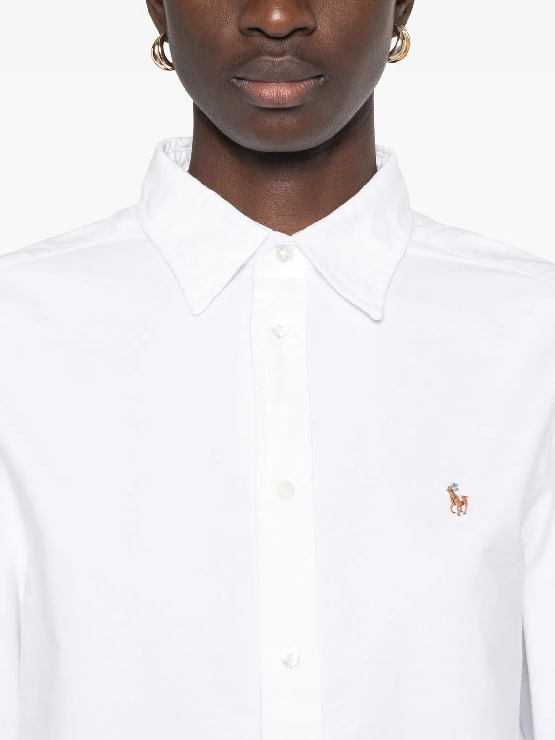 Рубашка с вышивкой лошади Polo Ralph Lauren, белый — фото 3