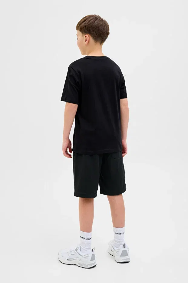 Детские шорты для мальчиков хлопковые Jpstvesterbro sweat Jack & Jones, Black-102257541 — фото 4