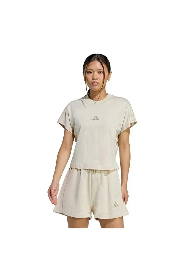 Женская футболка с капюшоном Adidas, Beige