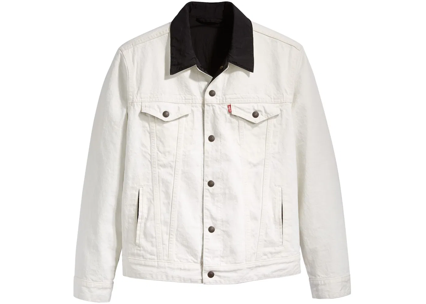 Мужская куртка-джинсовка двусторонняя Jordan x Levis Reversible Trucker Jacket, White/Black