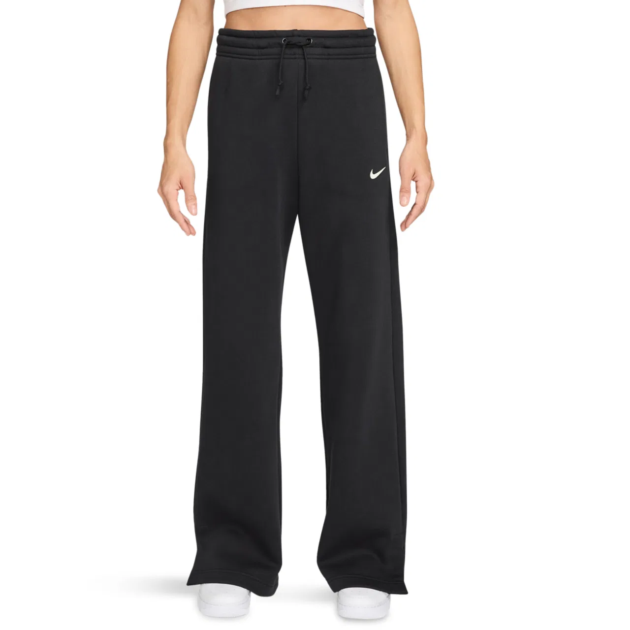 Женские брюки Phoenix Fleece High Rise Nike, цвет Black/Sail