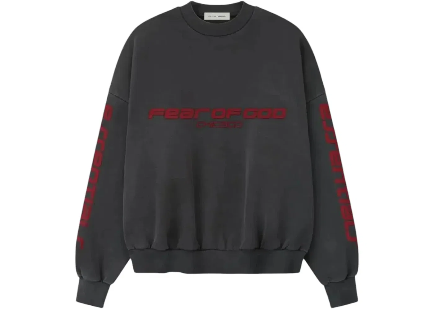 Мужской свитшот с кроп-кроем Fear of God, Iron Grey