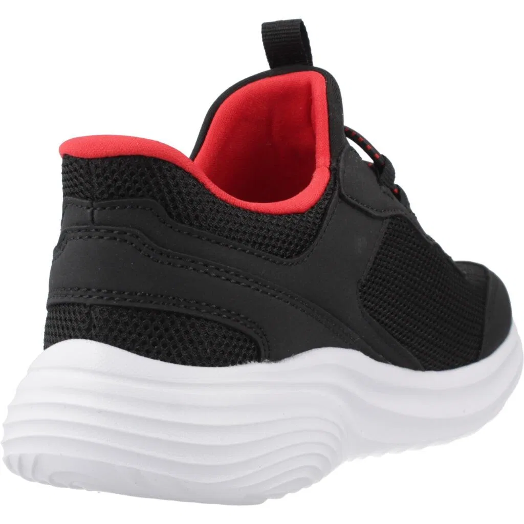 Детские кроссовки с технологией Slip-ins Bounder Pro Skechers, Schwarz Weiss Schwarz — фото 3