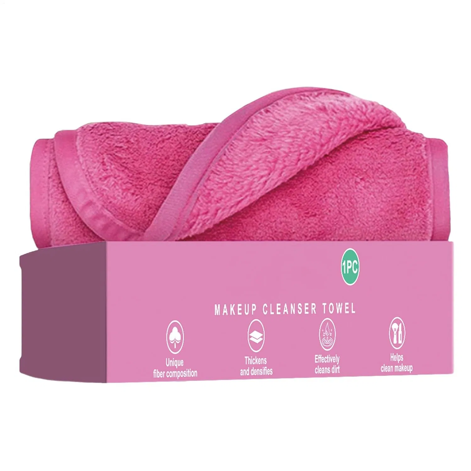 Салфетка для снятия макияжа, Generisch, 1 шт, Pink