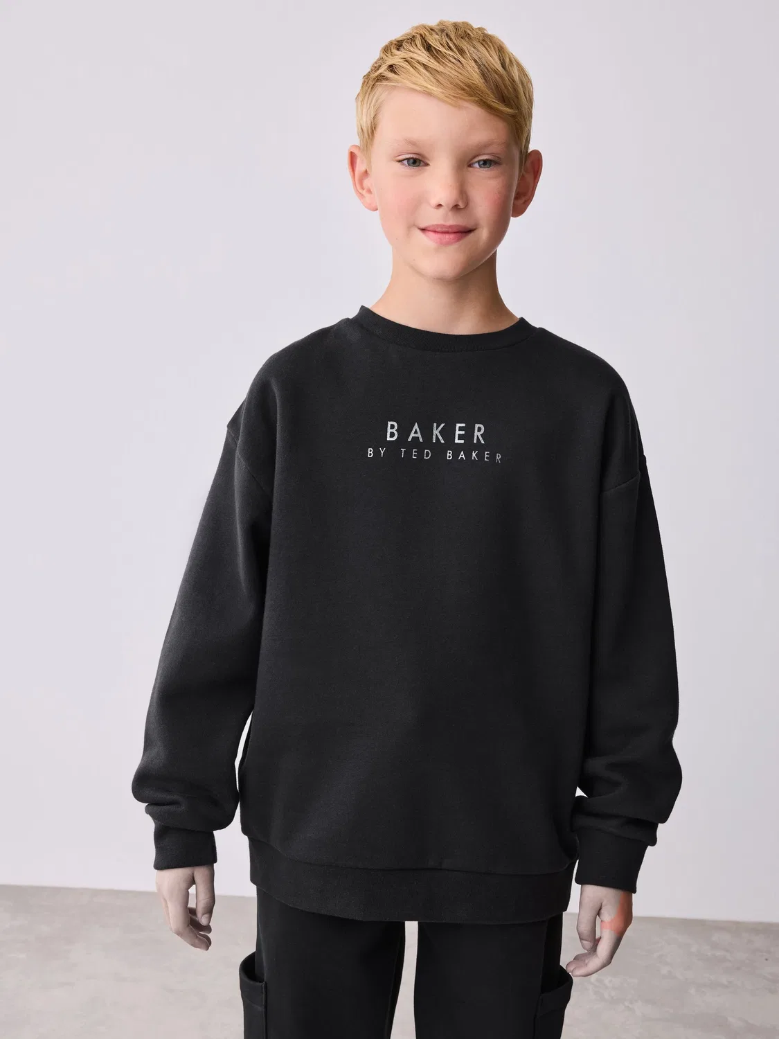 Спортивный костюм Oversized Letter Graphic Print Baker by Ted Baker, черный — фото 3
