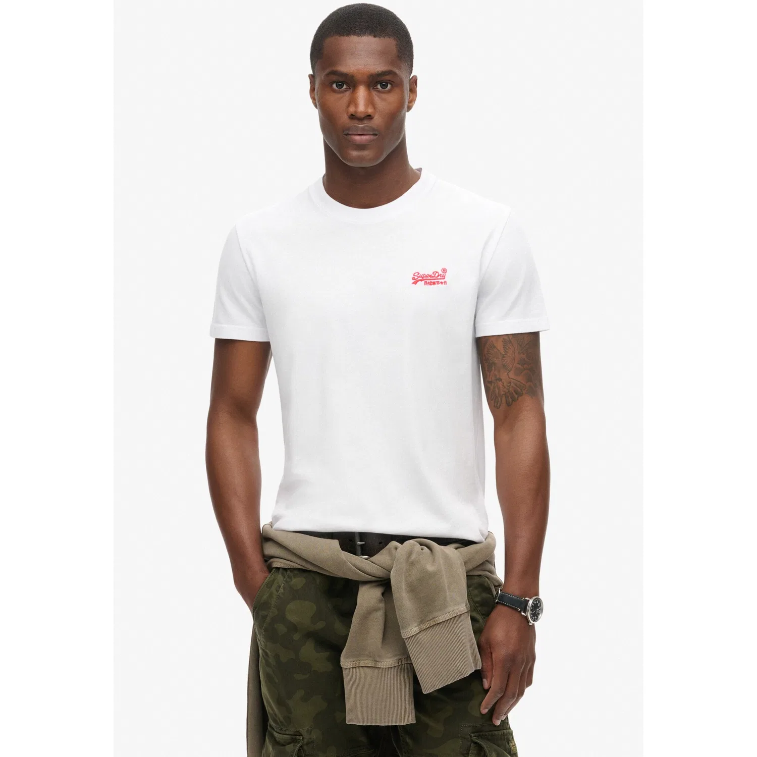 Детская хлопковая футболка с вышивкой Superdry, Optic