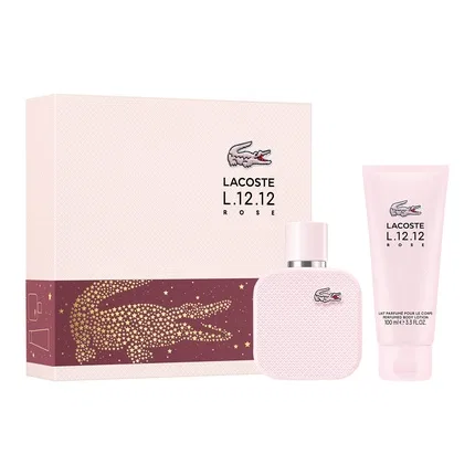 Набор парфюмерный Lacoste L1212 Rose, 50ml Eau De Parfum и 100ml Body Lotion