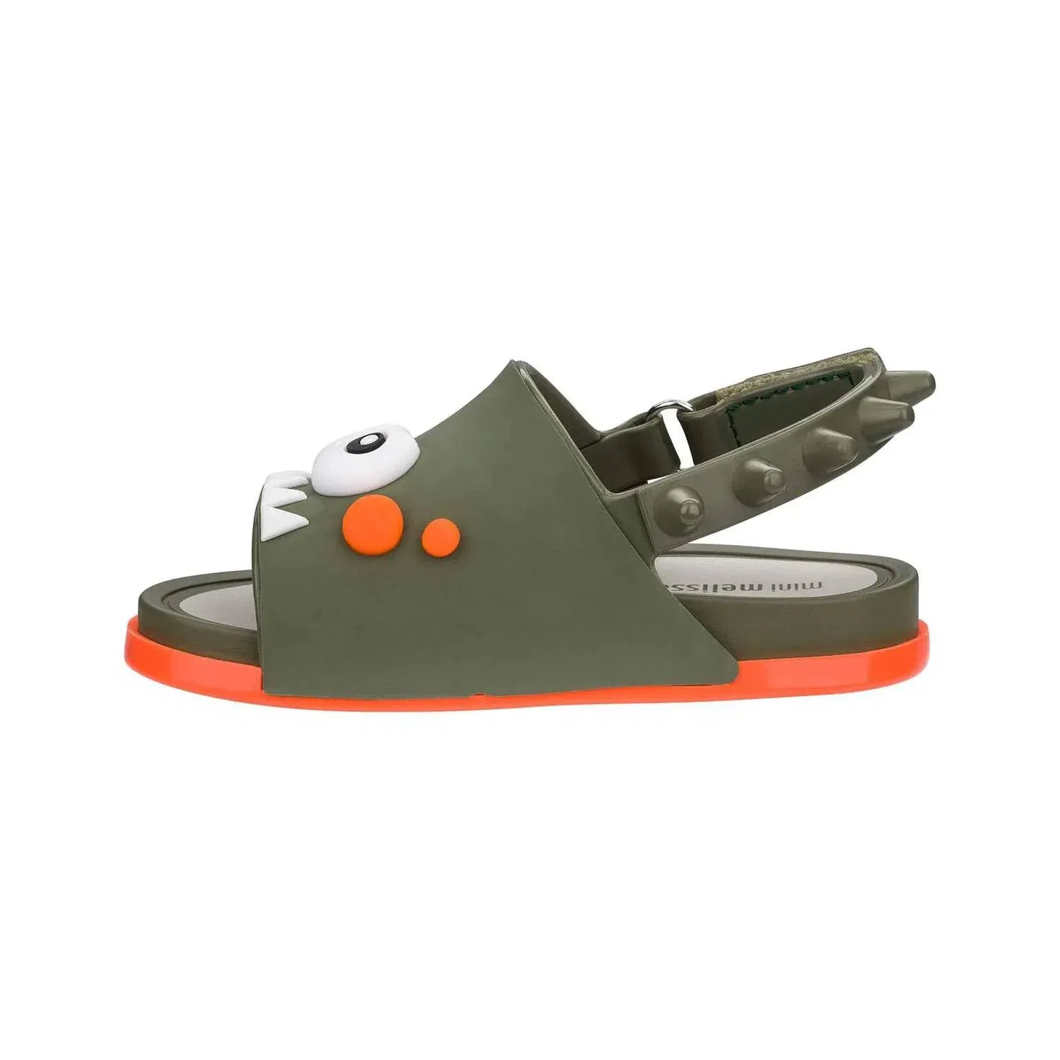Детские сандалии-слайды с принтом динозавра Mini Beach Dino Slide Mini Melissa, зеленый — фото 2