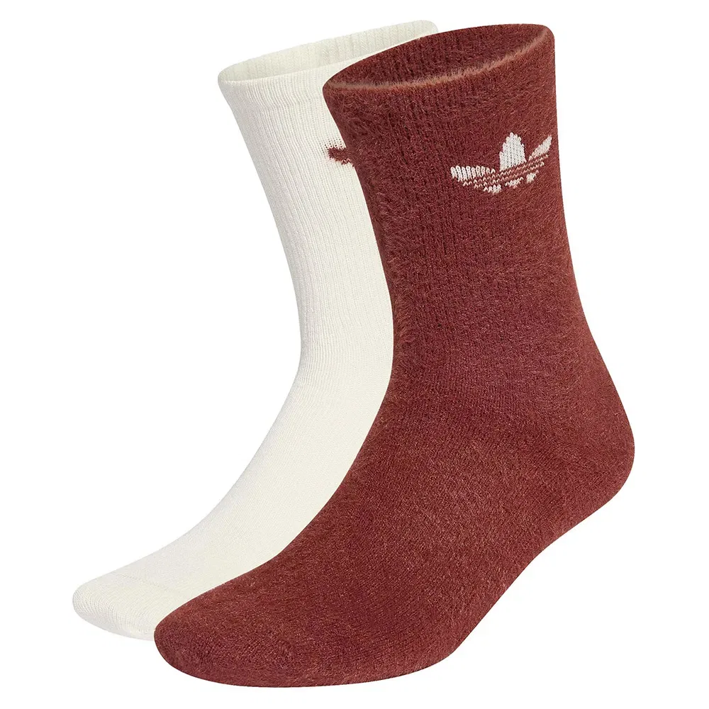 Носки Adidas Originals Fluffy crew socks 2 pairs, красный