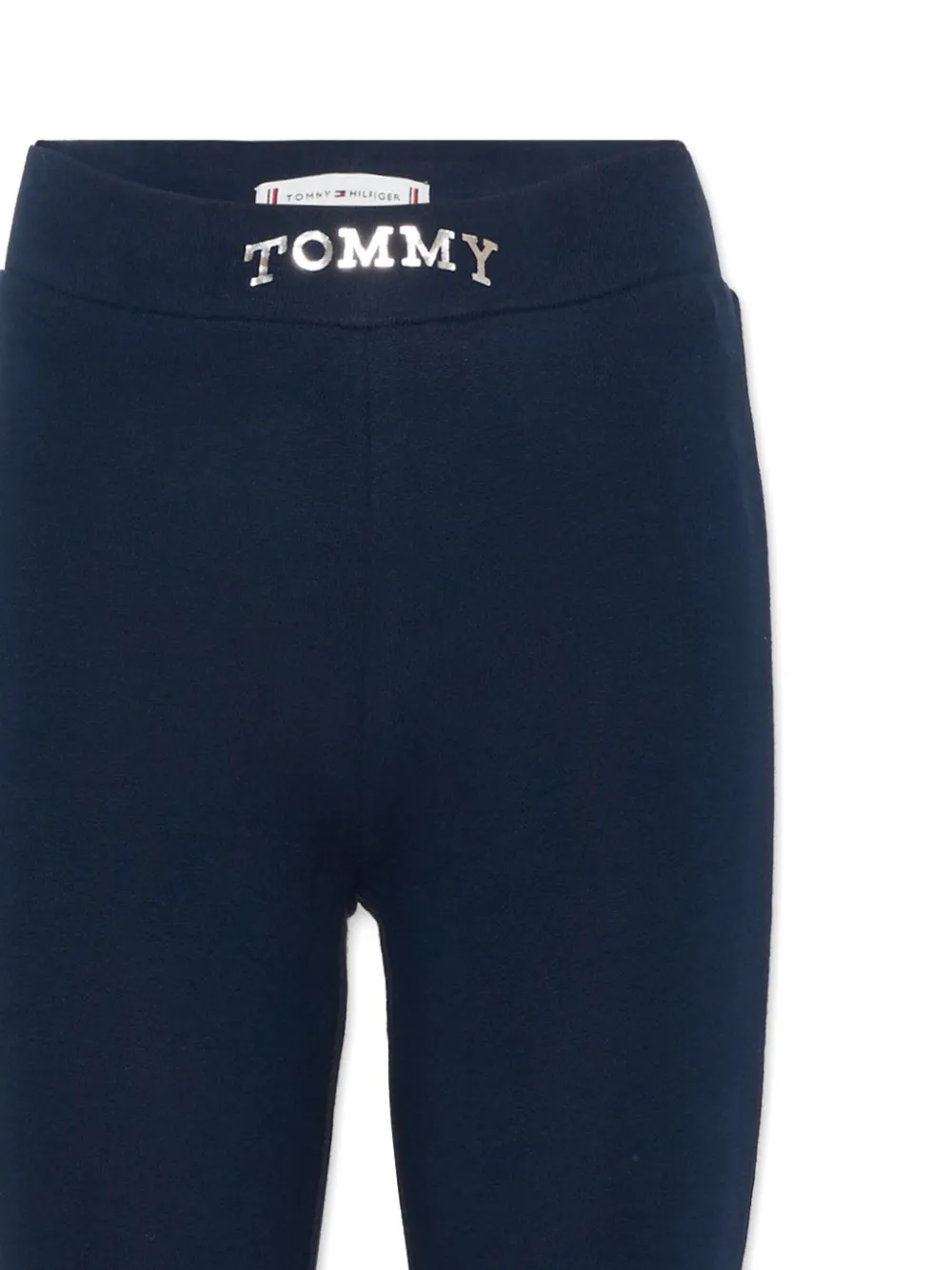 Расклешенные леггинсы с логотипом Tommy Hilfiger Junior, синий — фото 3
