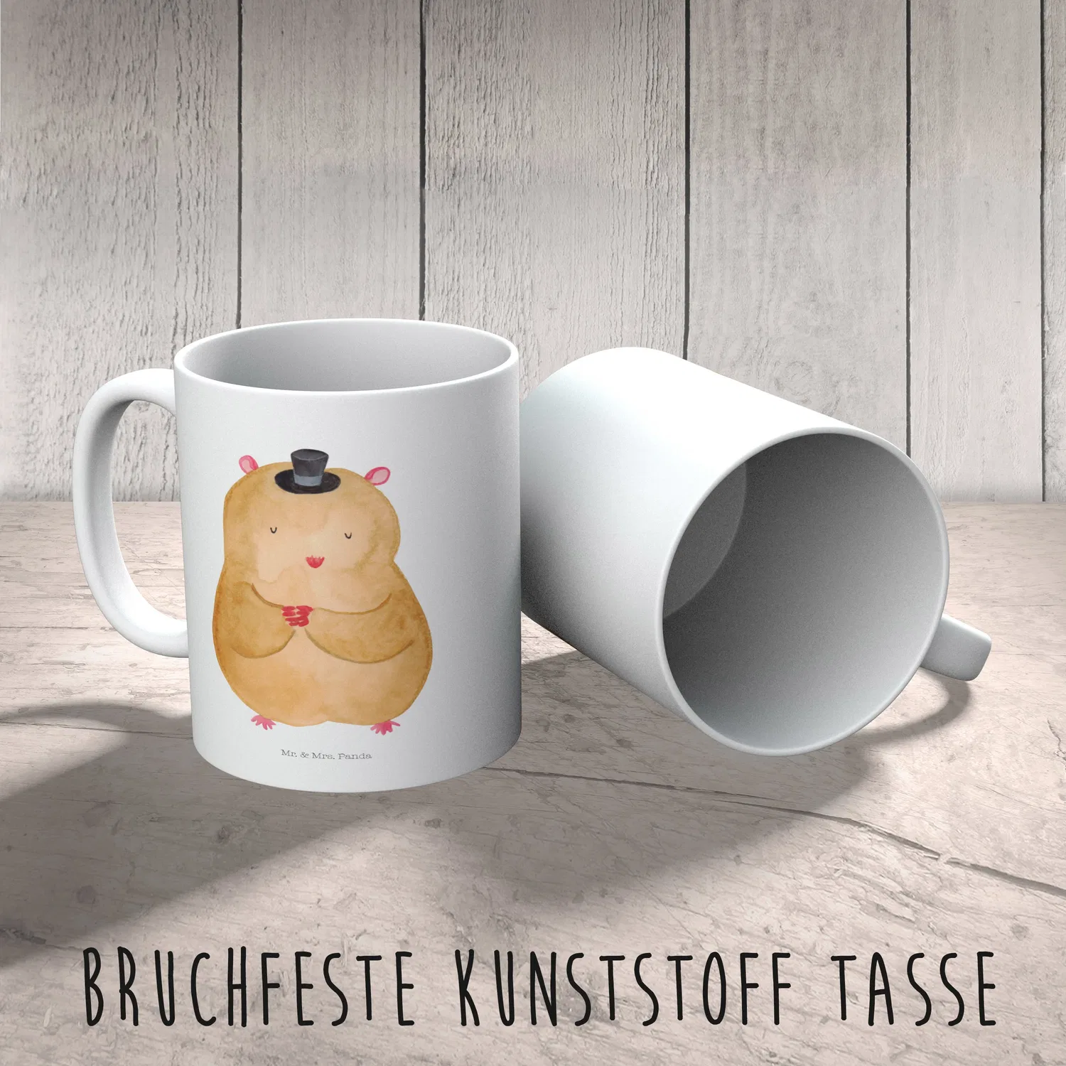 Детская кружка Hamster Hut ohne Spruch Mr. & Mrs. Panda, белый — фото 3