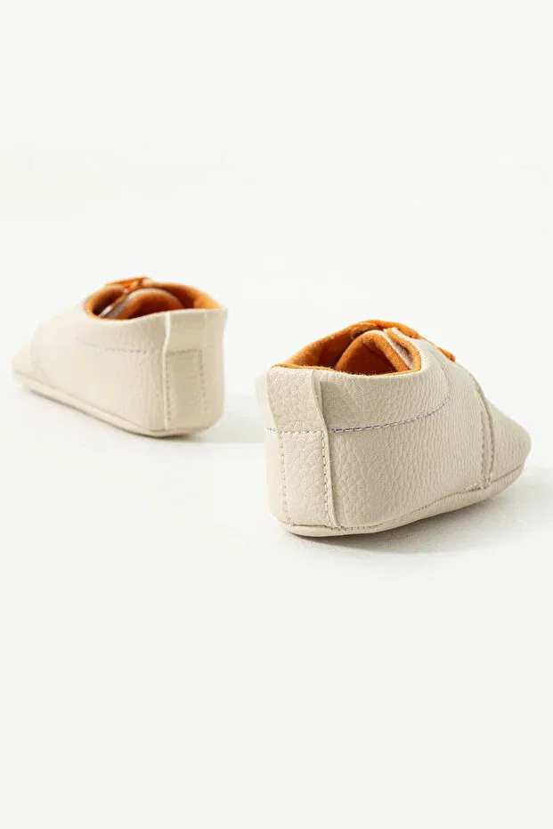Детские ботинки для мальчиков на шнуровке Yummy Kids, Beige — фото 4