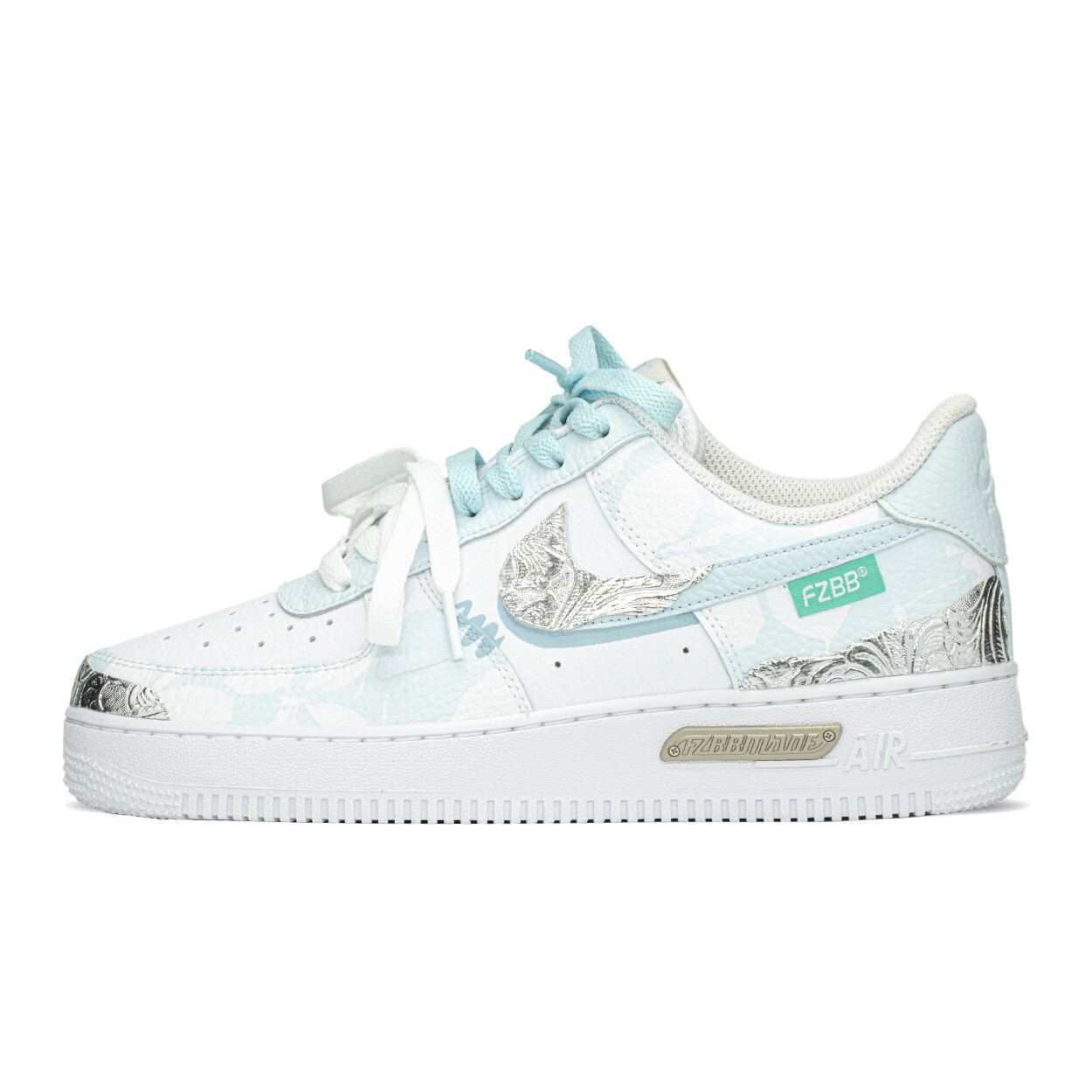 

Кроссовки Nike Air Force 1 Skateboarding Shoes Women's Low-top White/blue, синий/белый