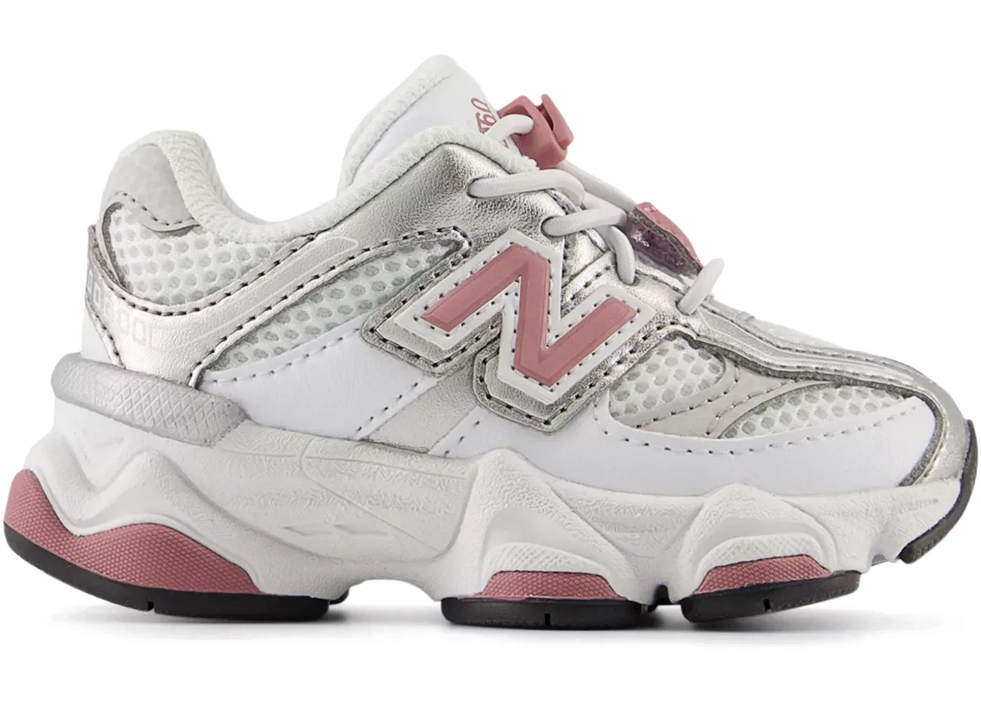 Детские кроссовки со шнуровкой New Balance 9060 Bungee Lace New Balance, NB 103 White/Rosewood