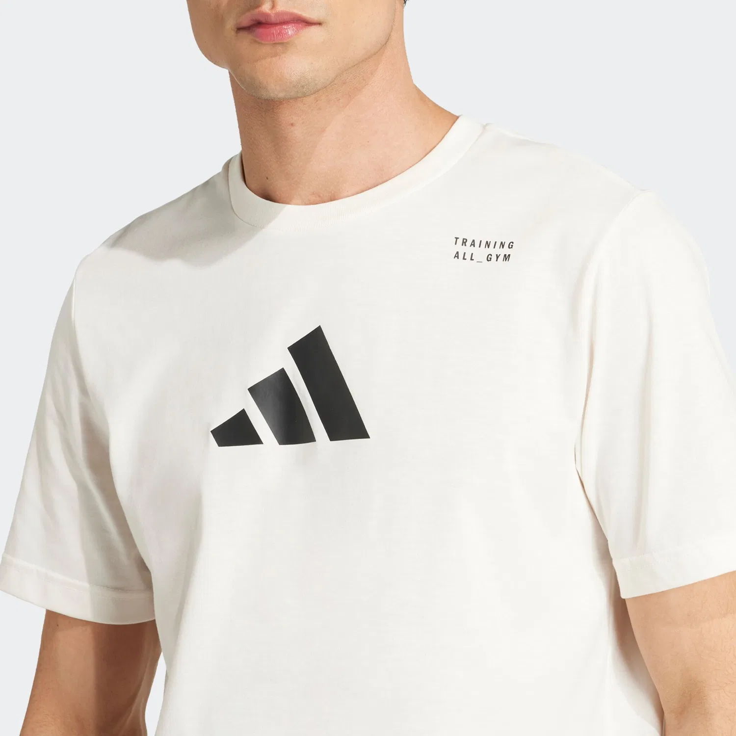 Мужская футболка с технологией climacool Adidas Performance, Chalk White — фото 4