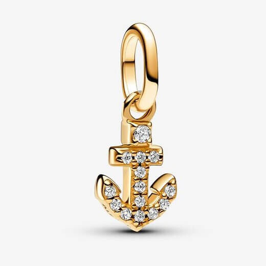 

Шарм-подвеска Pandora ME Anchor Mini, золото/прозрачный