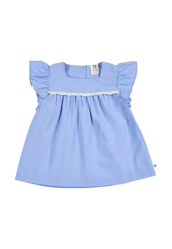 Блуза хлопковая Musli By Green Cotton shell blue, синий