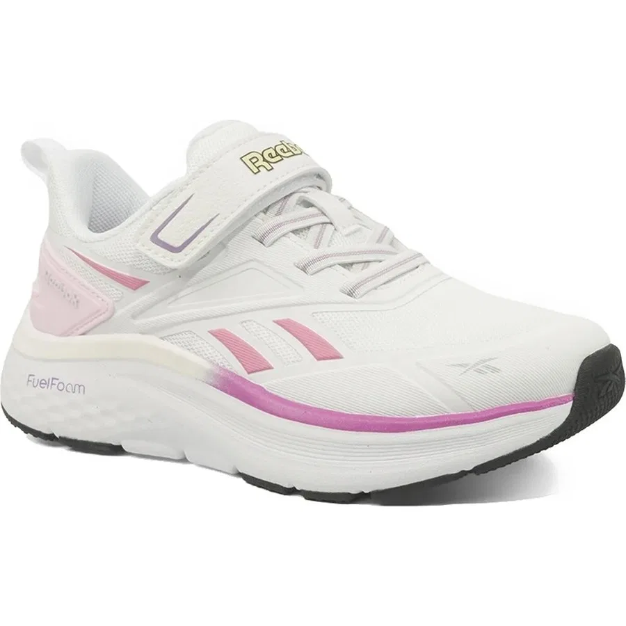 Детские спортивные кроссовки с длинным шнурком Reebok Prime Walk Ultra Kds I, Серо-розовый — фото 2