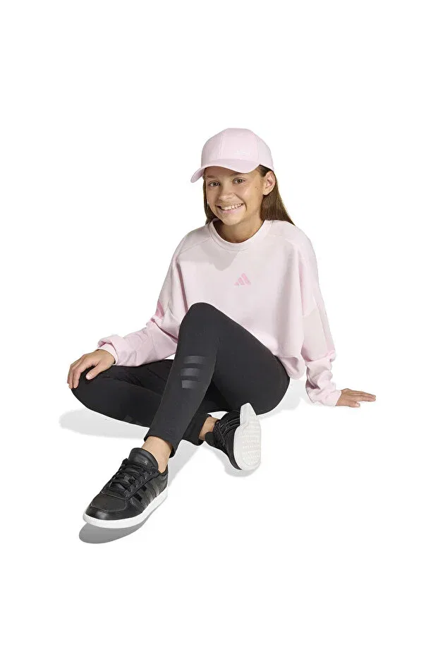 Детские леггинсы для девочек скинни Adidas, Black/Black — фото 3