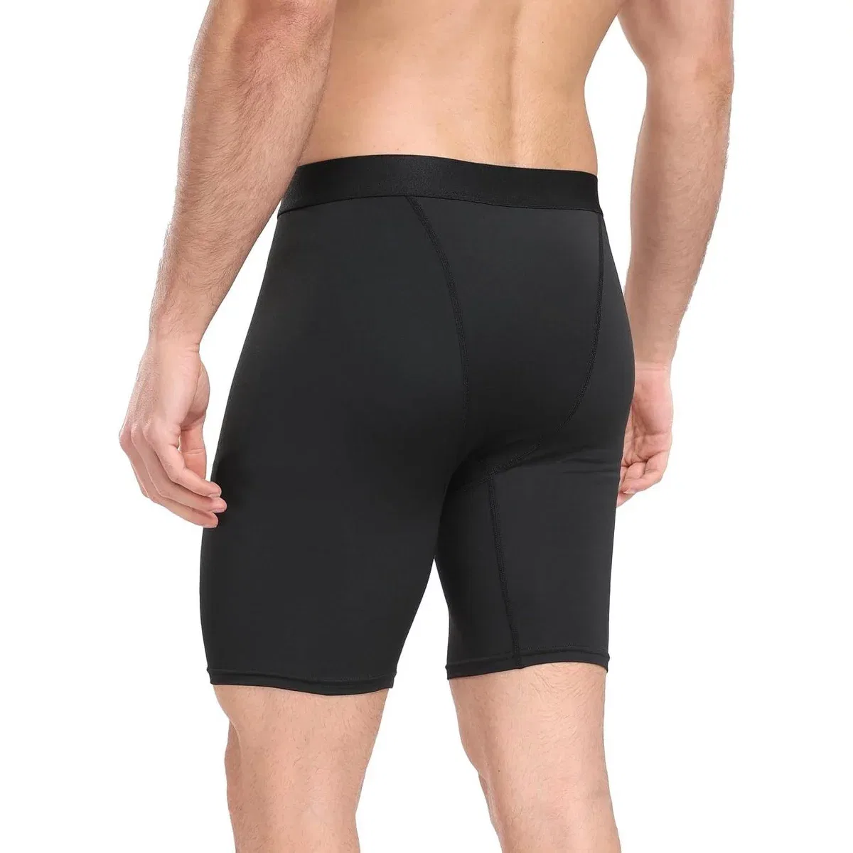Детские компрессионные шорты с эластичной тканью LEVEN SIXTEEN, 6 Pack Black — фото 2