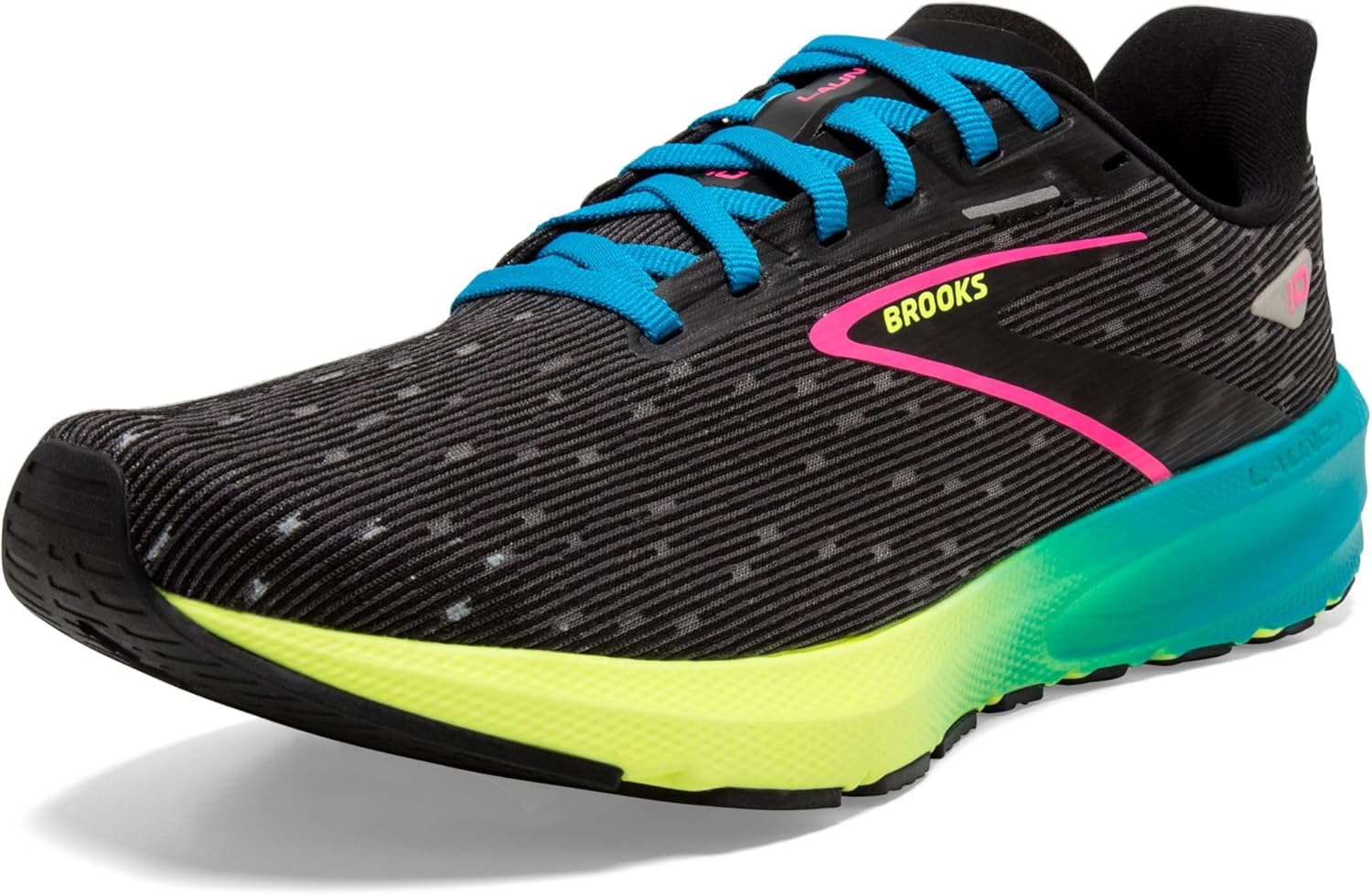 

Мужские нейтральные беговые кроссовки Brooks Launch 10, черный/синий