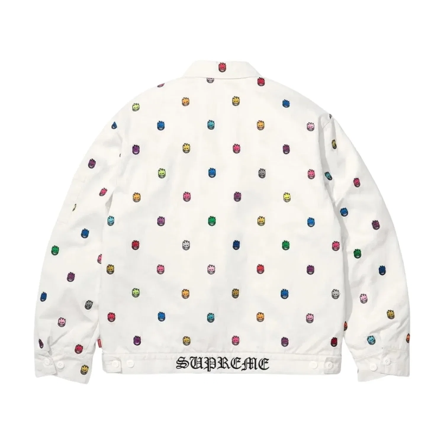 Мужская куртка с принтом Supreme x Spitfire SS26 Work Jacket, белый — фото 2