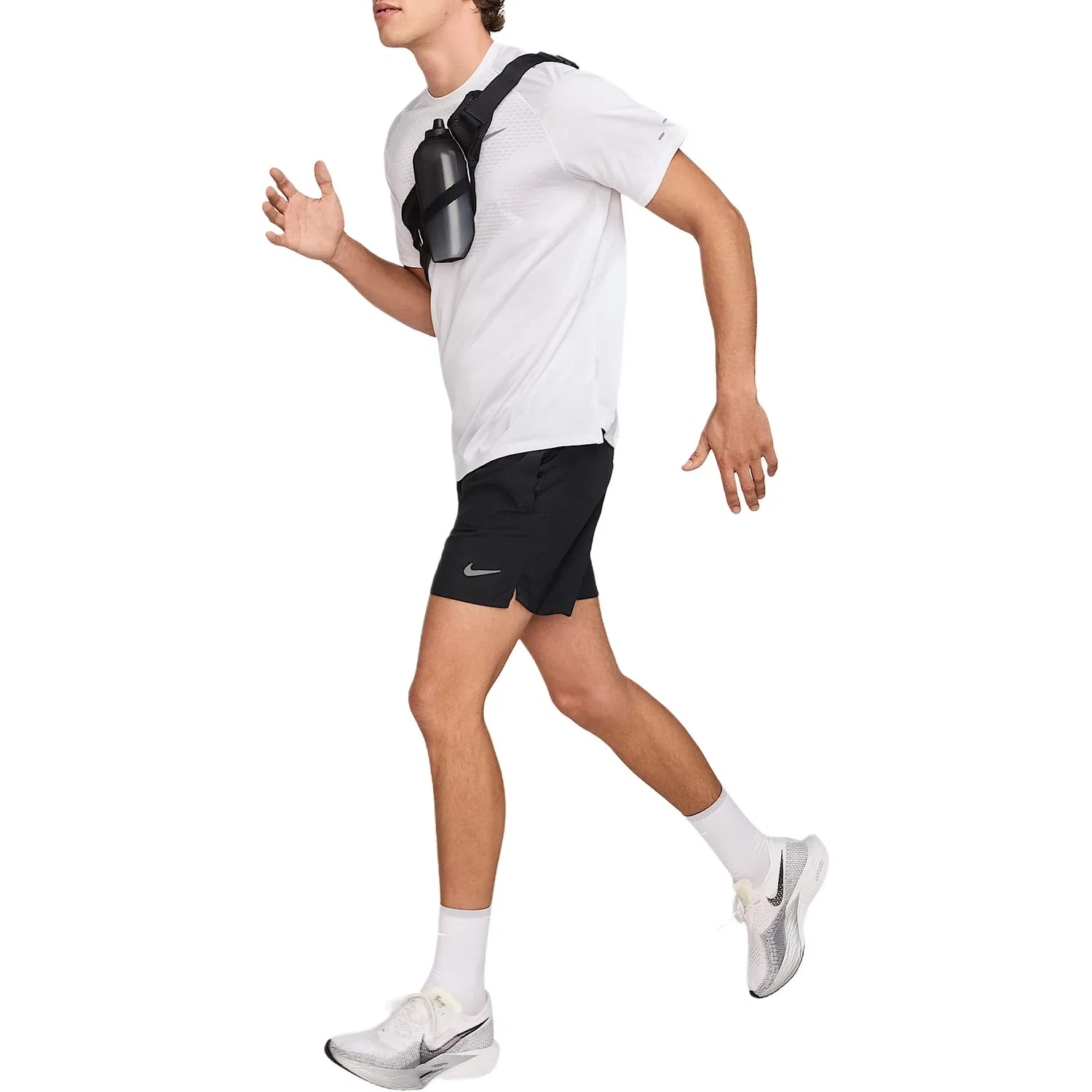 Мужская футболка с коротким рукавом Nike Stride Dri-FIT ADV, White — фото 4