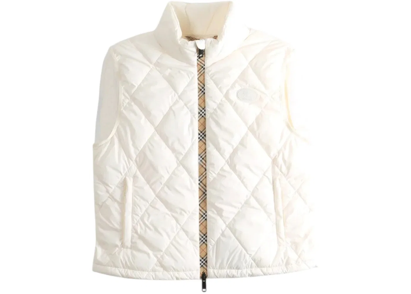 Женская куртка с принтом Cheswick Burberry, цвет Tundra White