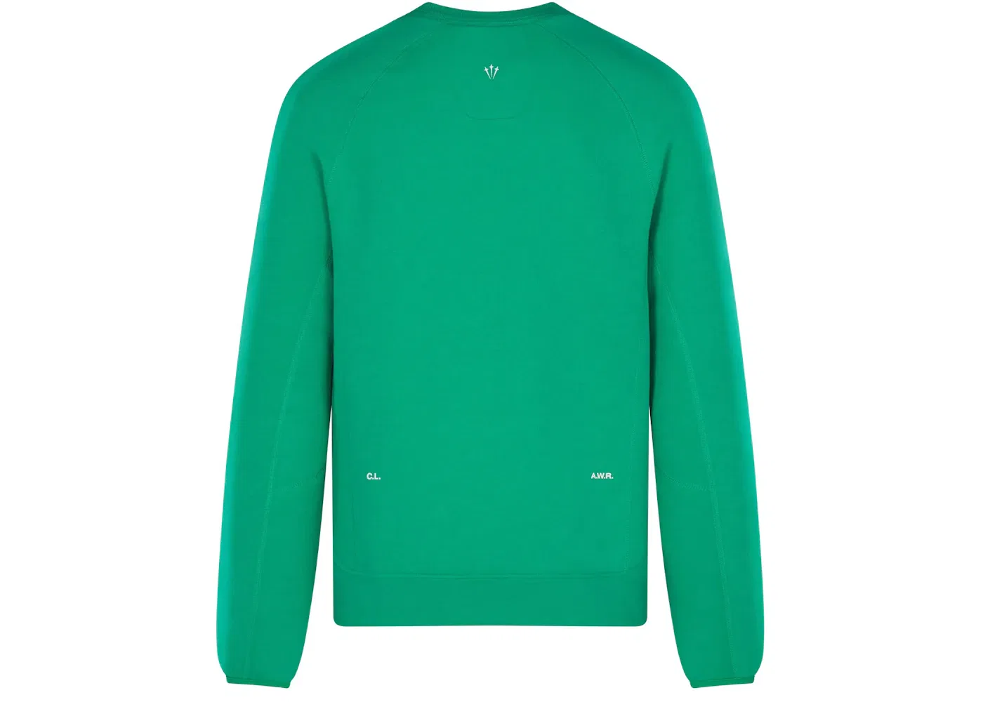 Детская худи с флисовой подкладкой Crew Nike, Stadium Green/Sail — фото 2