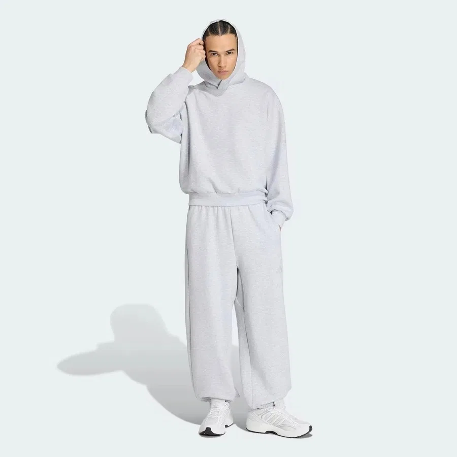 Свитшот мужской свободного кроя Soft Lux adidas, Серый — фото 4