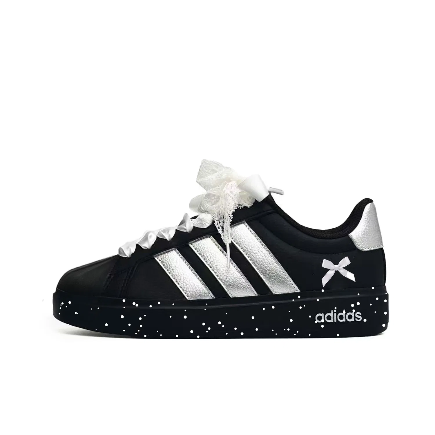 Детские кроссовки для скейтбординга с декором Street Talk Adidas, Silver