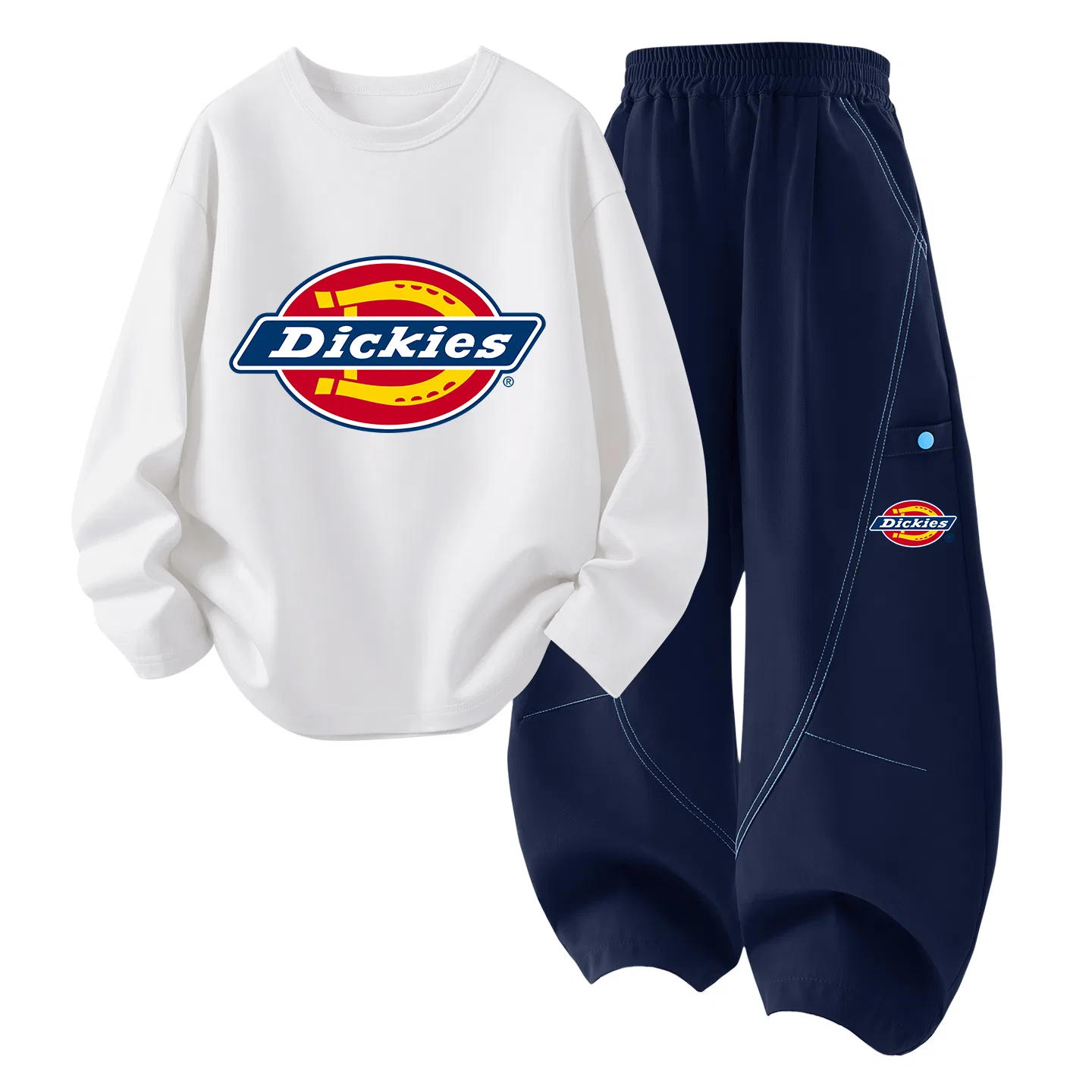 Детский спортивный костюм с принтом Dickies, Black/Silicone — фото 3