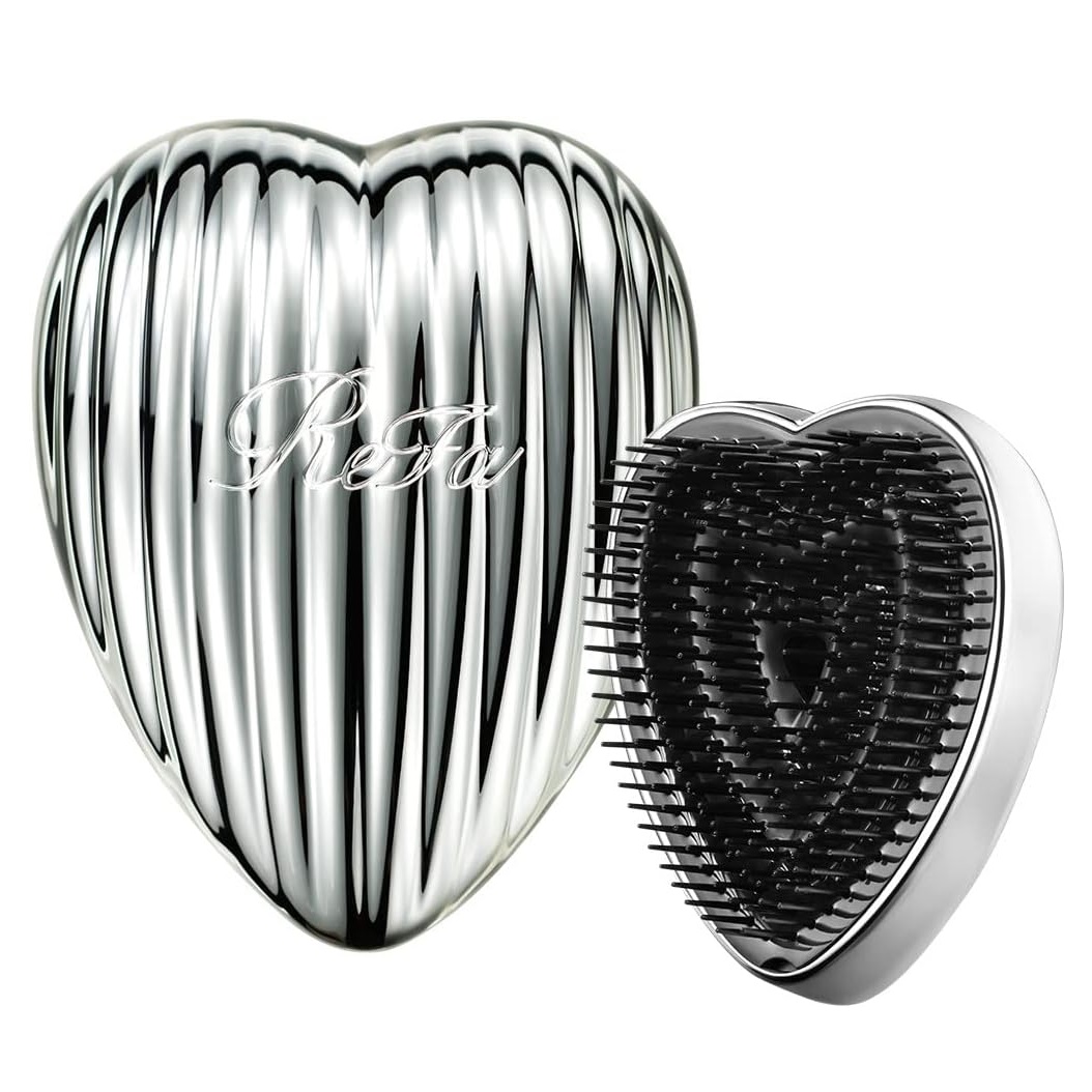 Расческа массажная ReFa Heart Brush Ray, silver