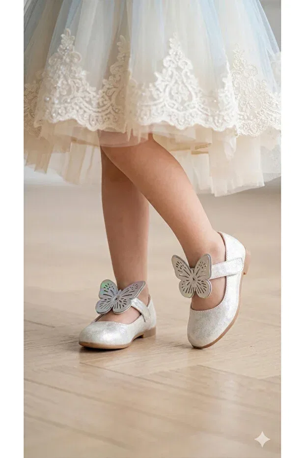 Детские балетки для девочек хлопковые с бантом Patik Bebe, Ecru — фото 4