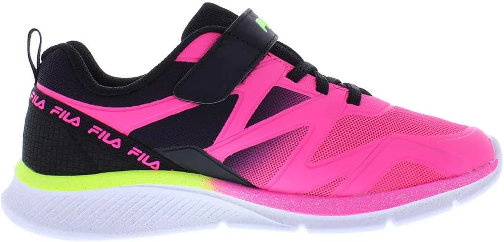 Детские кроссовки для девочек Galaxia 5 Strap Fila, Fuchsia/Black/Lime — фото 2