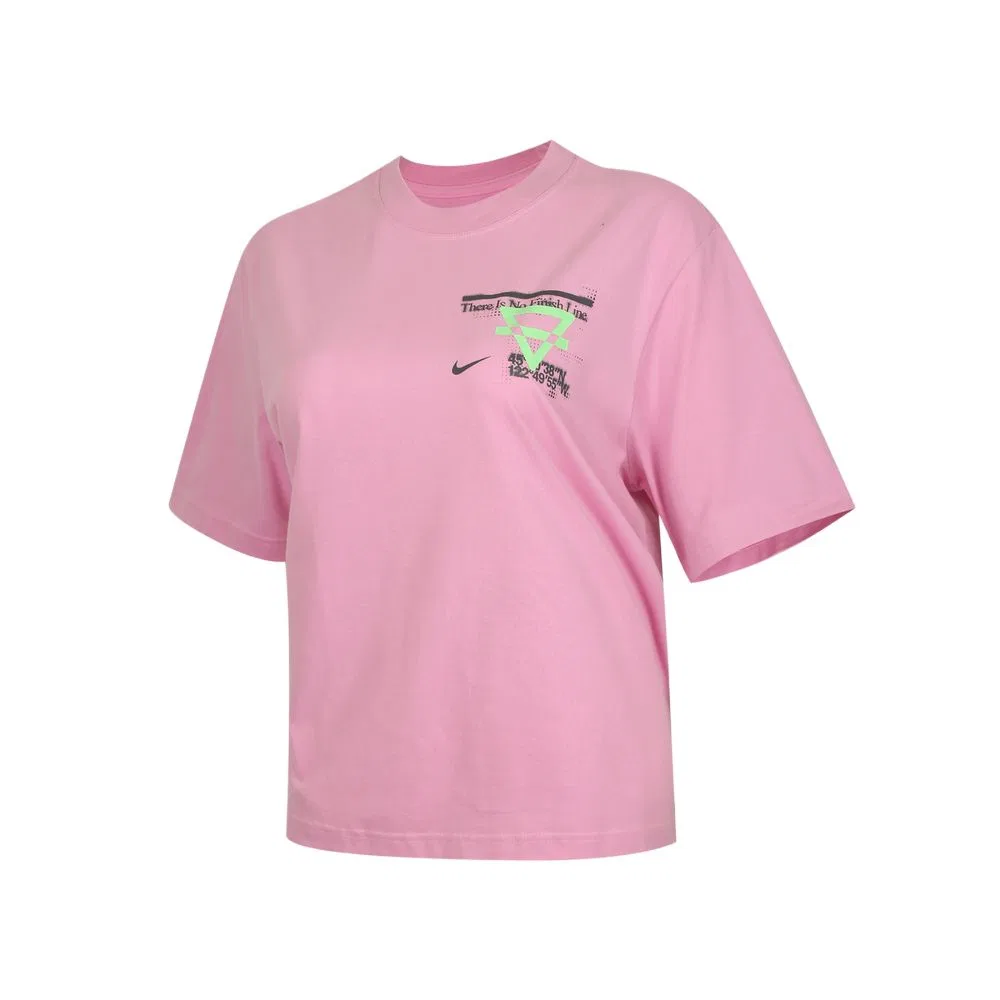 Женская футболка с круглым вырезом Mist Pink Nike