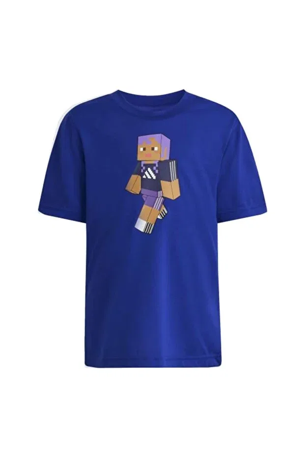 Детская футболка для девочек с коротким рукавом Adidas, Blue