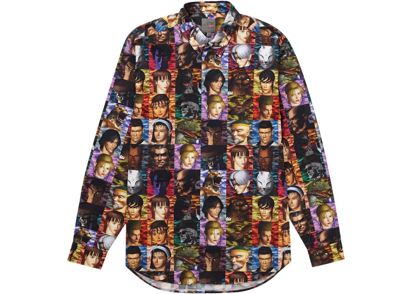 Мужская рубашка с принтом Supreme Yohji Yamamoto TEKKEN Shirt, Multicolor