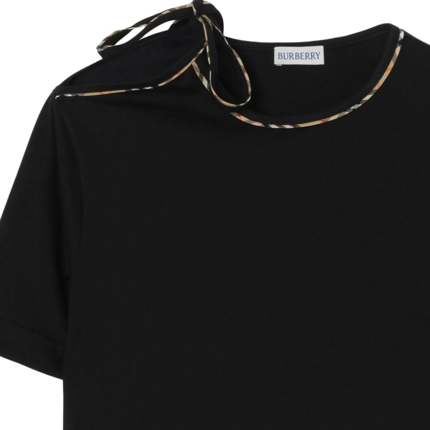 Женская футболка с коротким рукавом SS26 Regular Sleeve Burberry, Black — фото 4